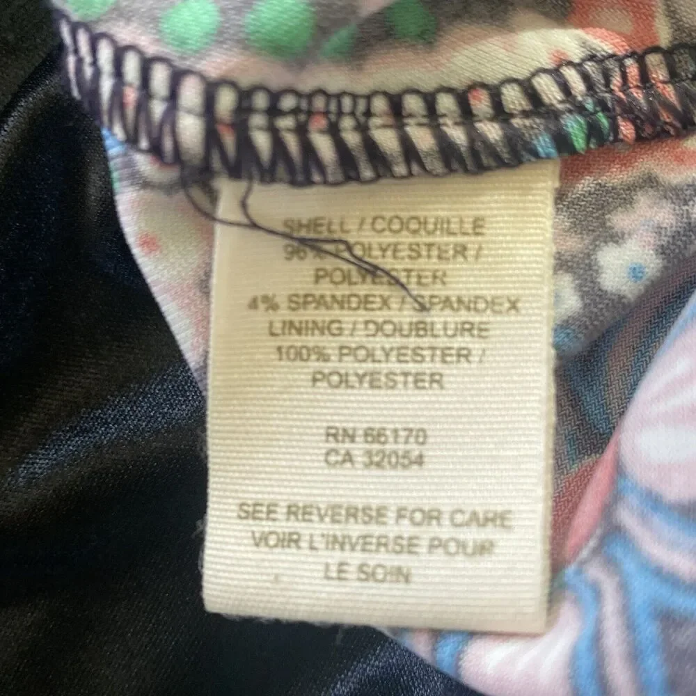 Vtg Free People Mini Dress Womens Small Black Floral Fit Flare Boho  Tiered - Picture 6 of 11